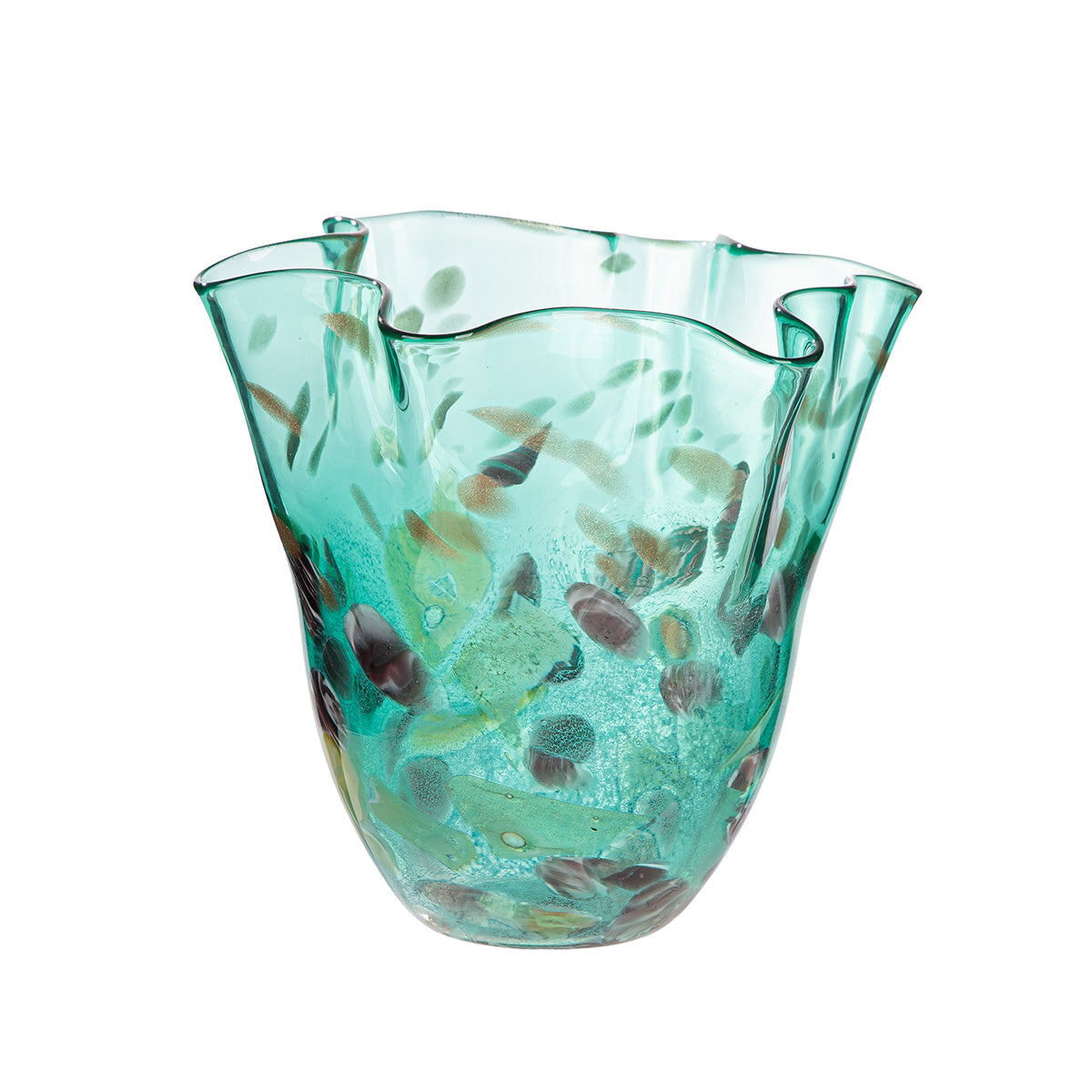 Groene Glazen Vaas Spring 22 cm