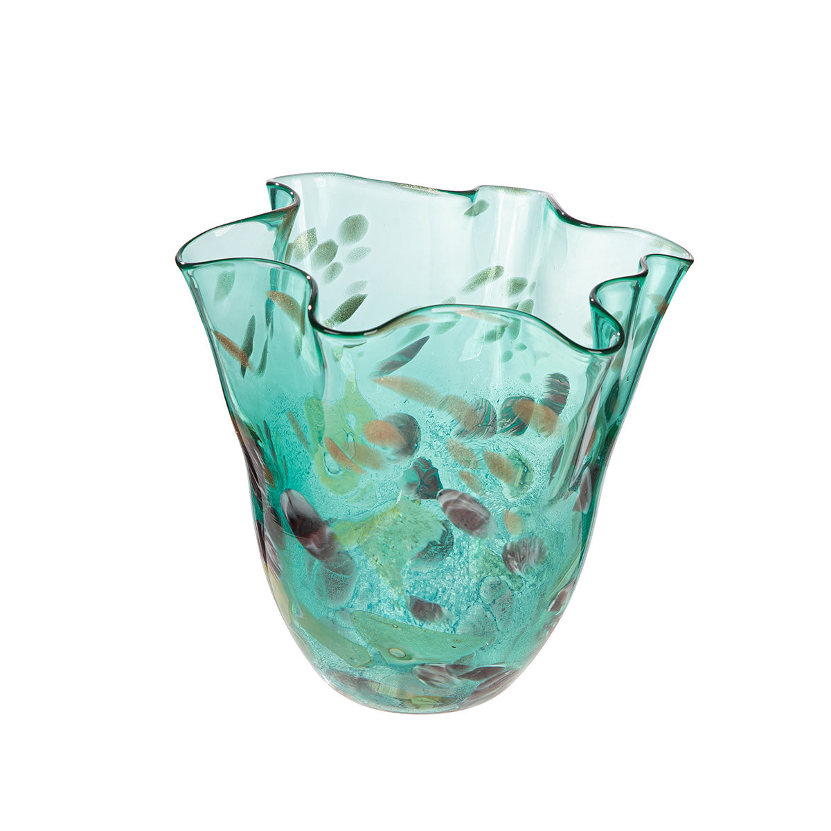 Groene Glazen Vaas Spring 22 cm