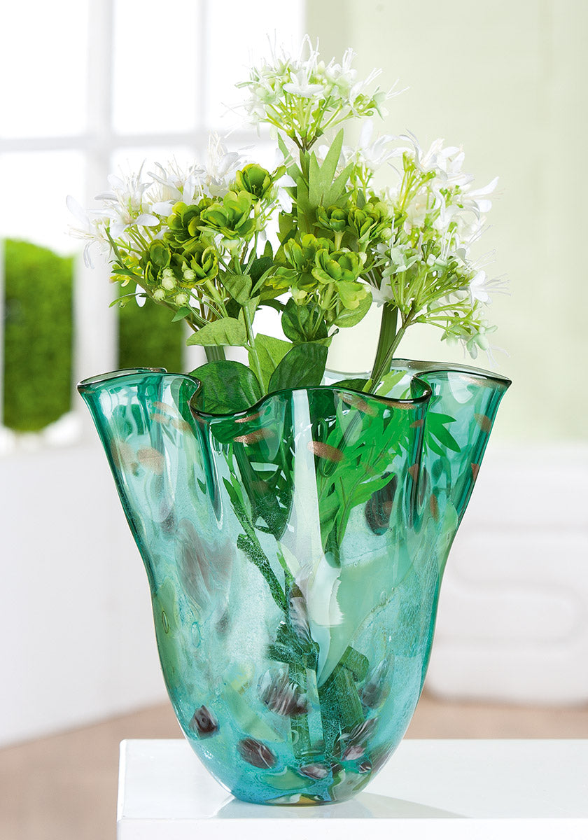 Groene Glazen Vaas Spring 26 cm