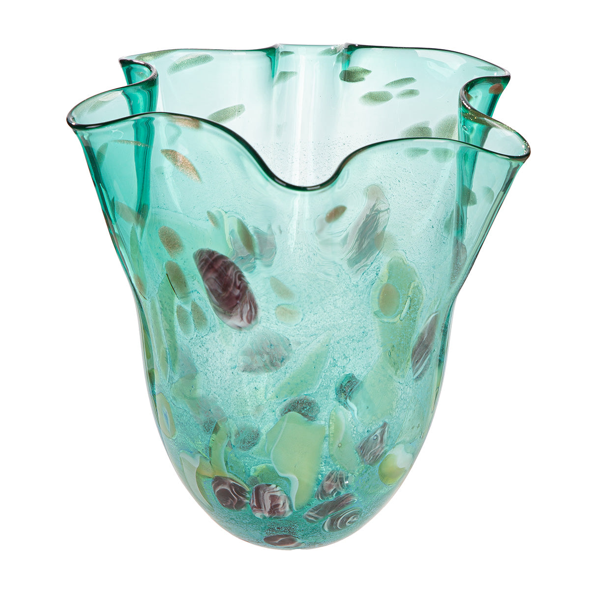 Groene Glazen Vaas Spring 26 cm