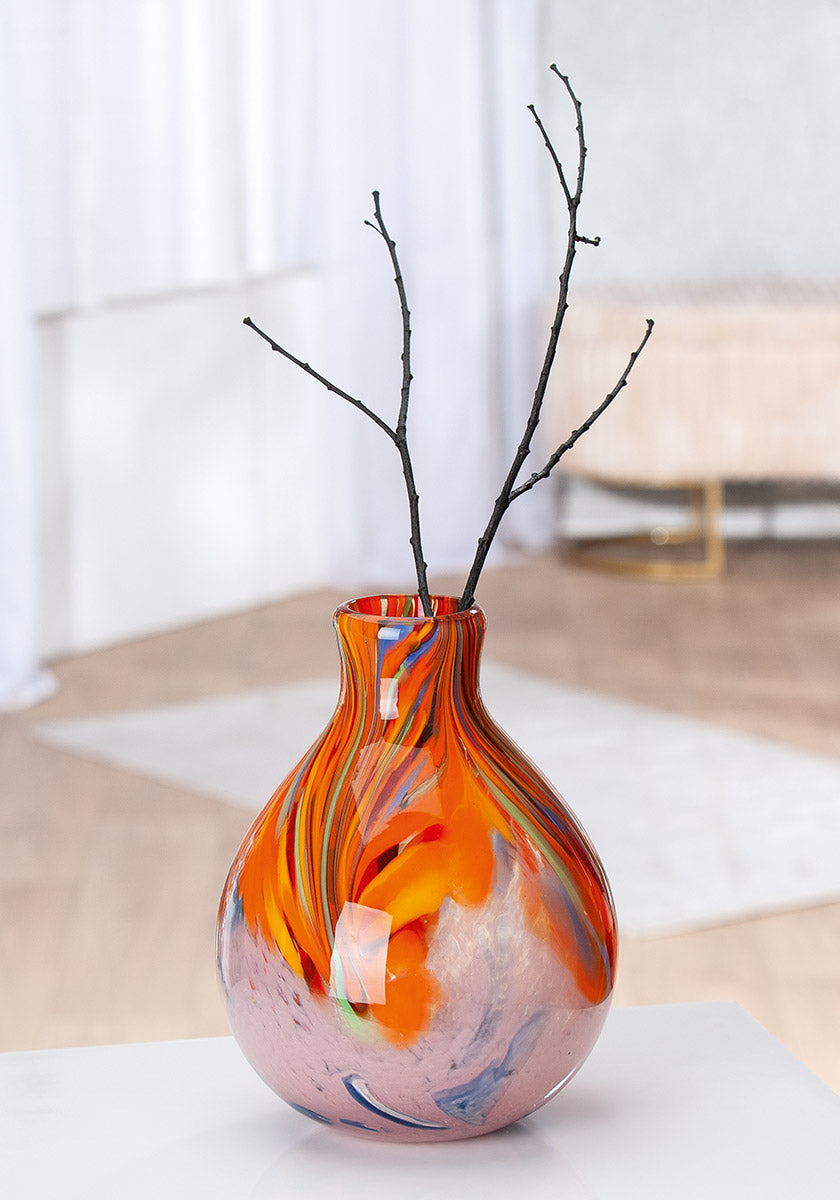 Oranje Glazen Vaas Dream 24 cm