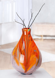 Oranje Glazen Vaas Dream 33 cm