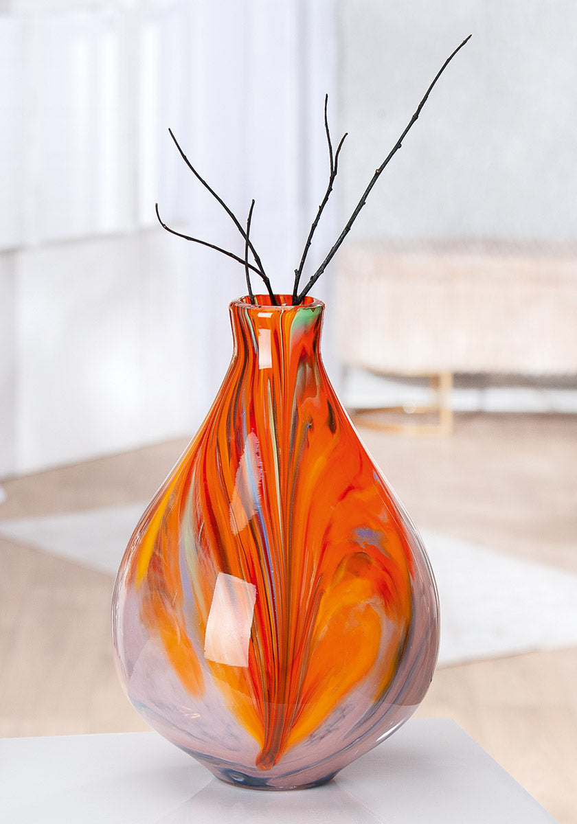 Oranje Glazen Vaas Dream 33 cm