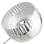 Meteo ronde vloerlamp zilver 27cm