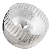 Meteo ronde vloerlamp zilver 27cm