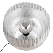 Meteo ronde vloerlamp zilver 27cm