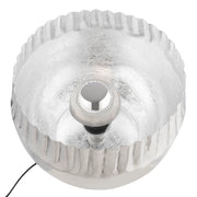 Meteo ronde vloerlamp zilver 52cm