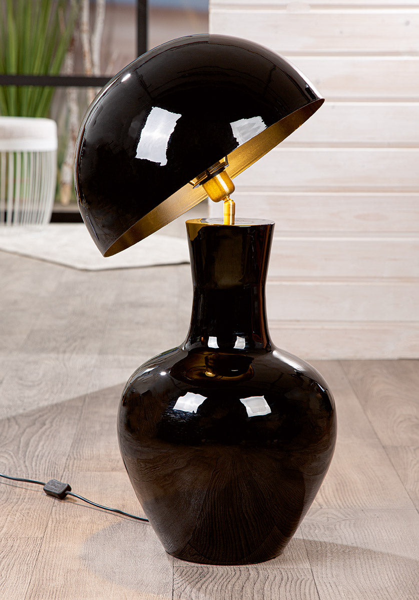Lexy vloerlamp zwart ijzer 78cm
