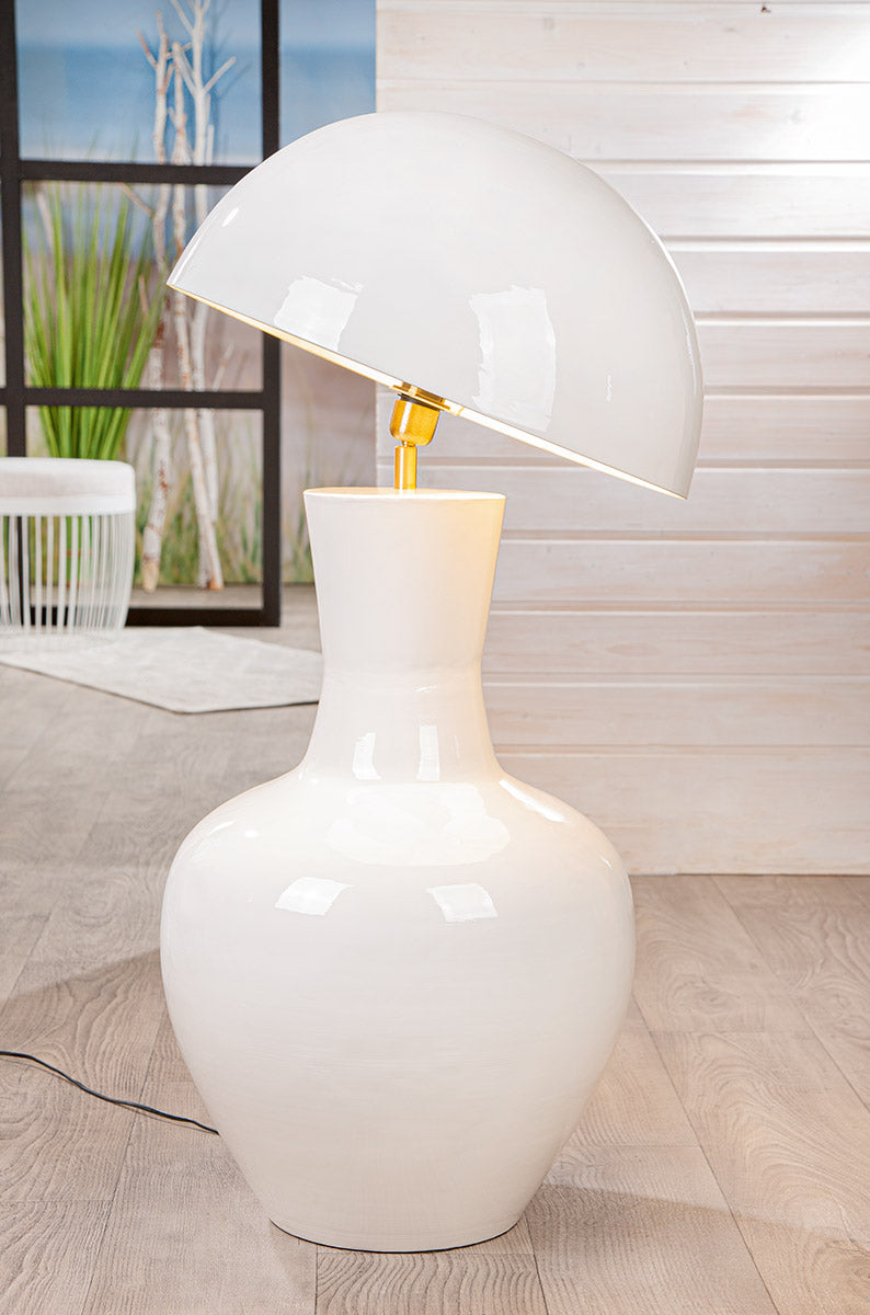 Witte IJzeren Vloerlamp Lexy
