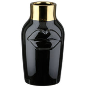 Mouth Keramische Vaas Zwart/Goud