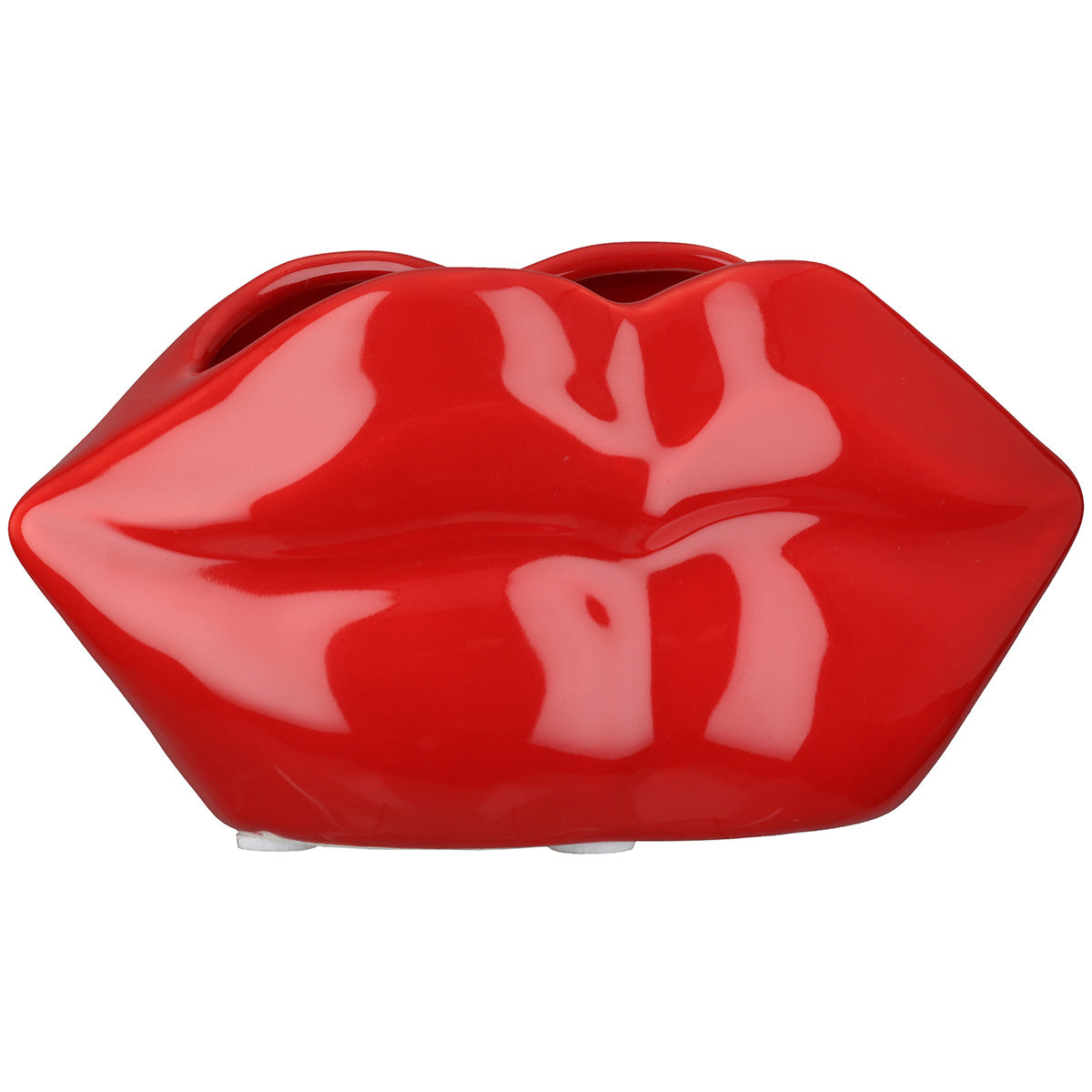 Lips Mondvaas Rood Keramiek 8 cm