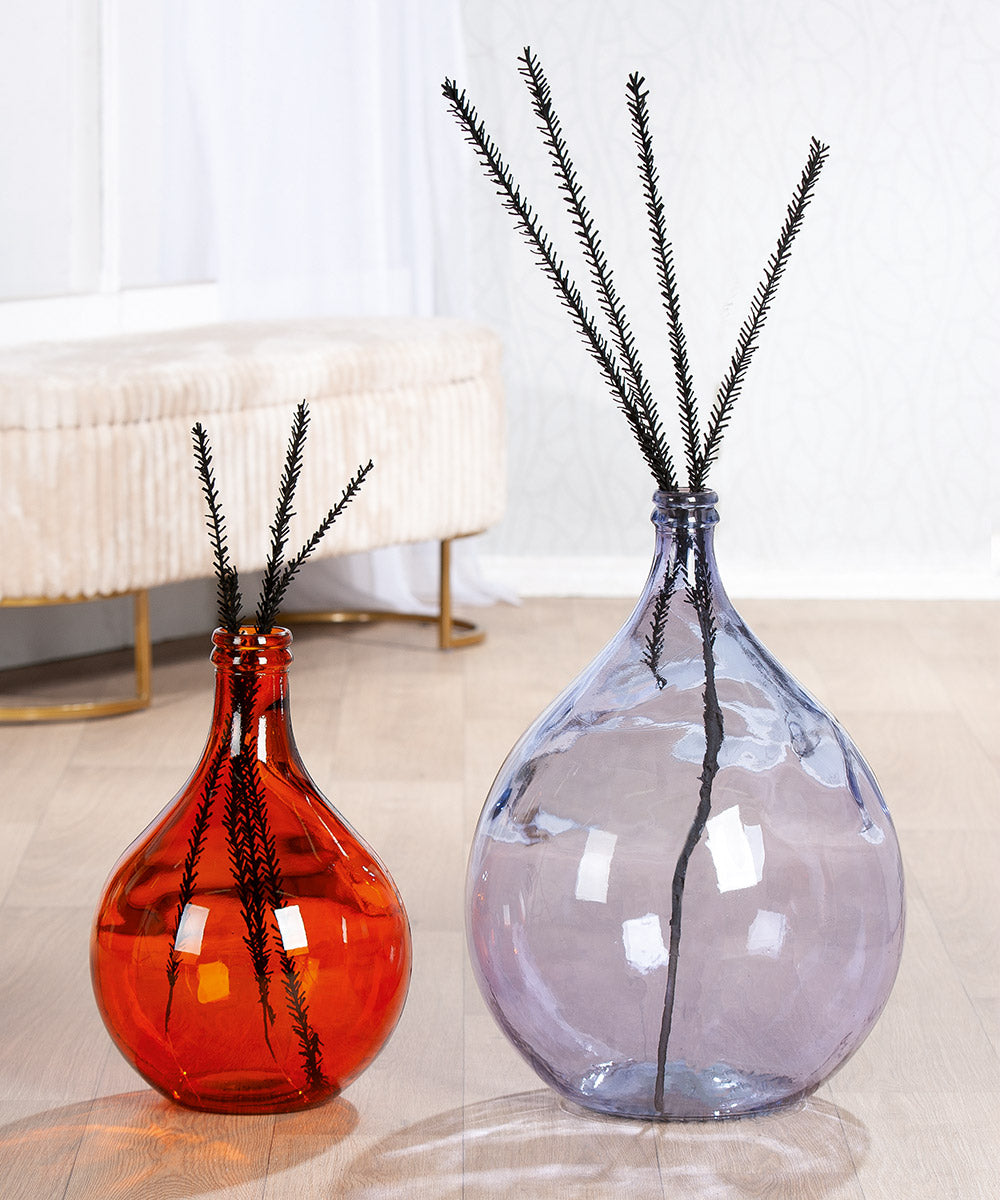 Lila glazen vloervaas Cordoba 56 cm