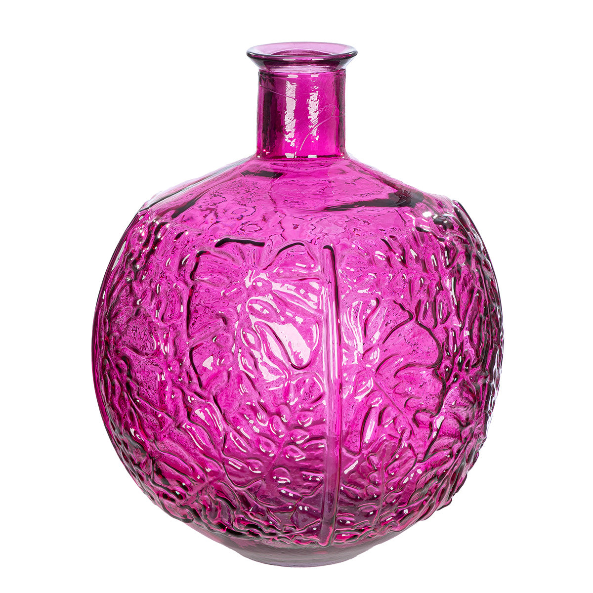 Magenta glazen vaas Dschungel 44 cm