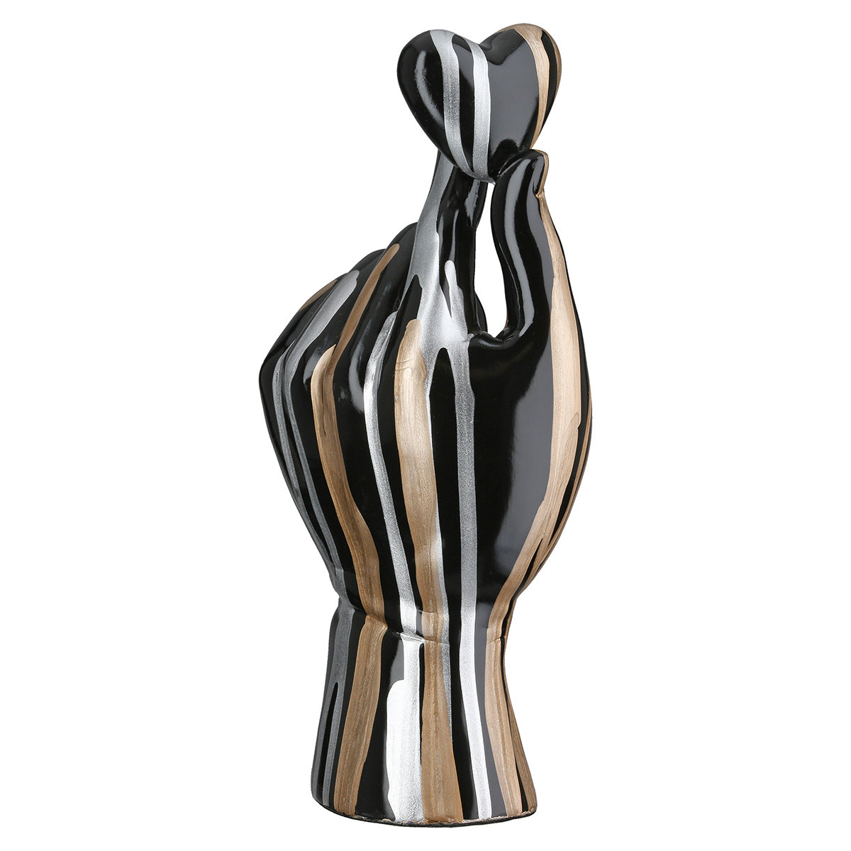 Zwarte Hand Decoratie Drip