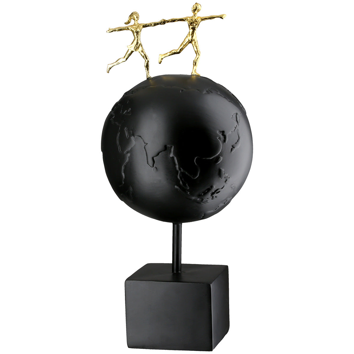Around the World Sculptuur Zwart-Goud