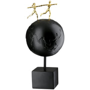 Around the World Sculptuur Zwart-Goud