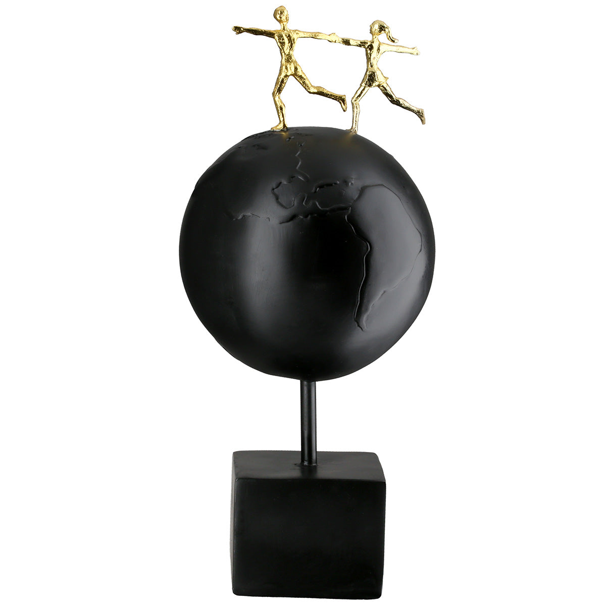 Around the World Sculptuur Zwart-Goud
