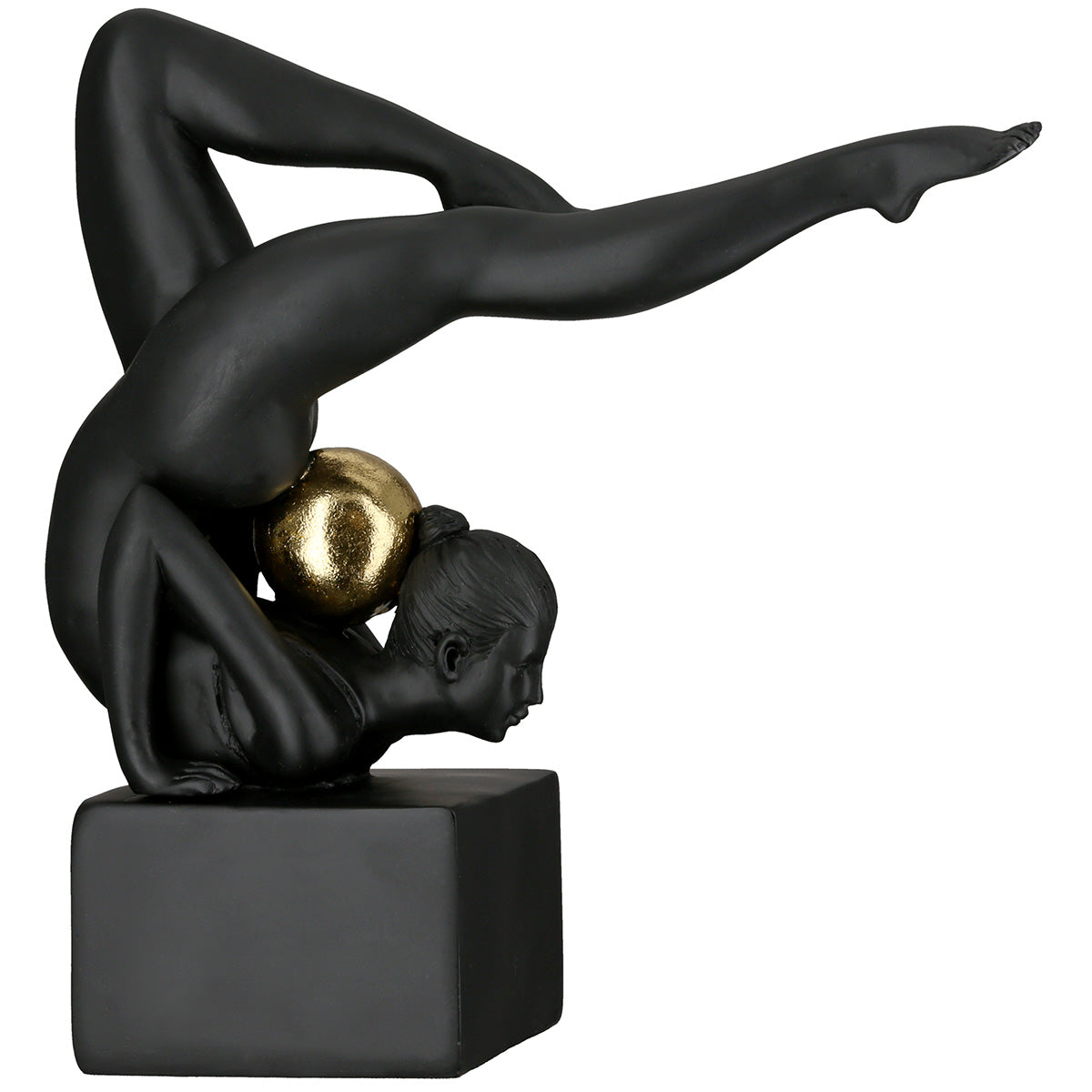 Rhytmische Gymnastik Vrouwenfiguur Zwart