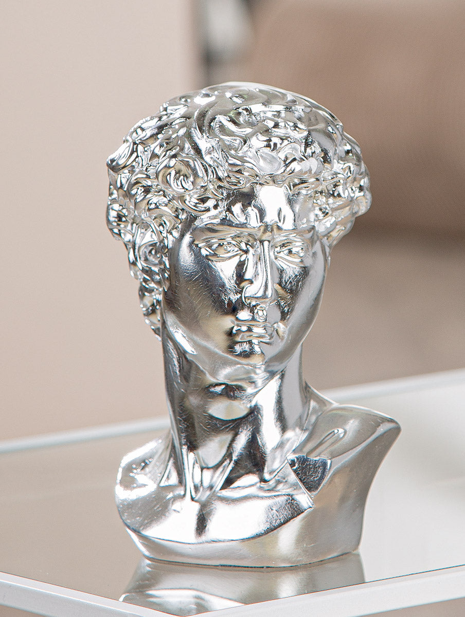 David Hoofd Figuur Zilver