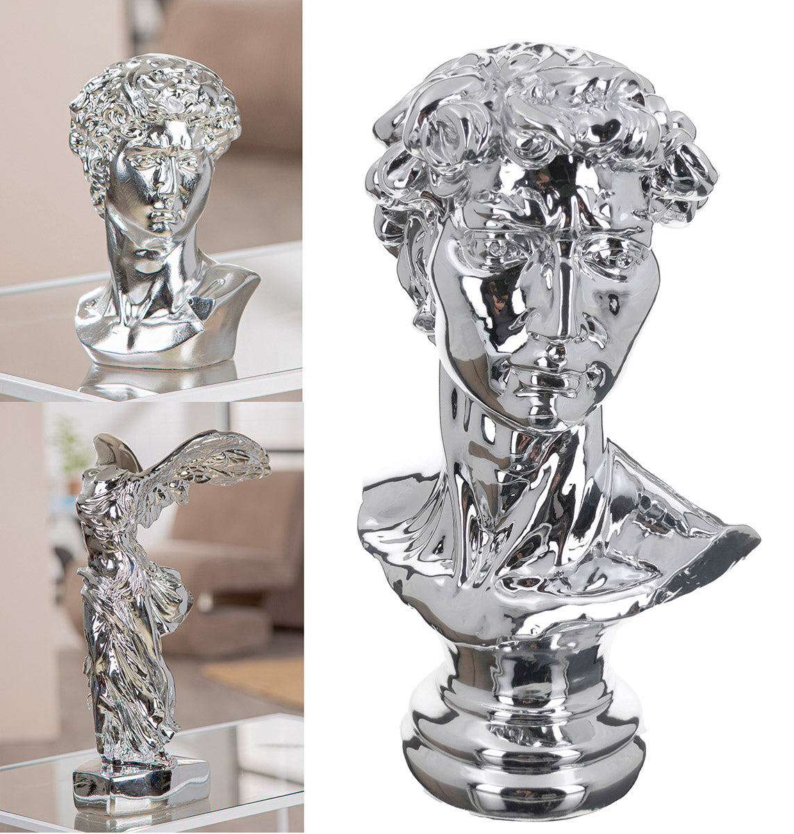 David Engel Hoofd Figuur Zilver