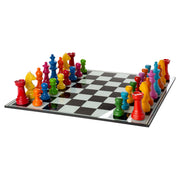 Glazen Schaakset Chess Vierkant