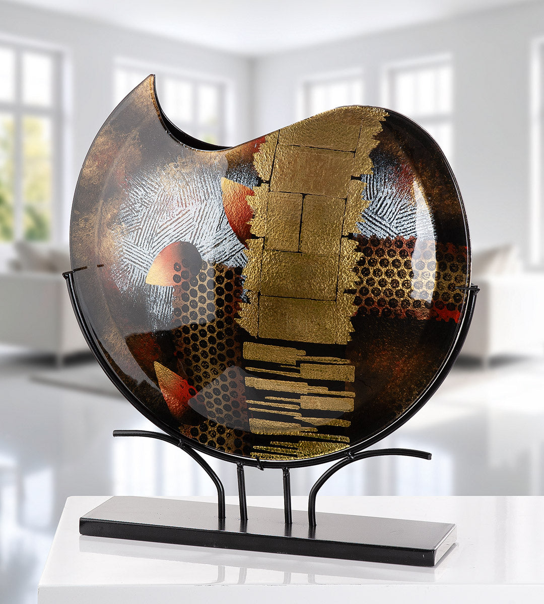 Zwarte Vloervaas Dixion 51 cm