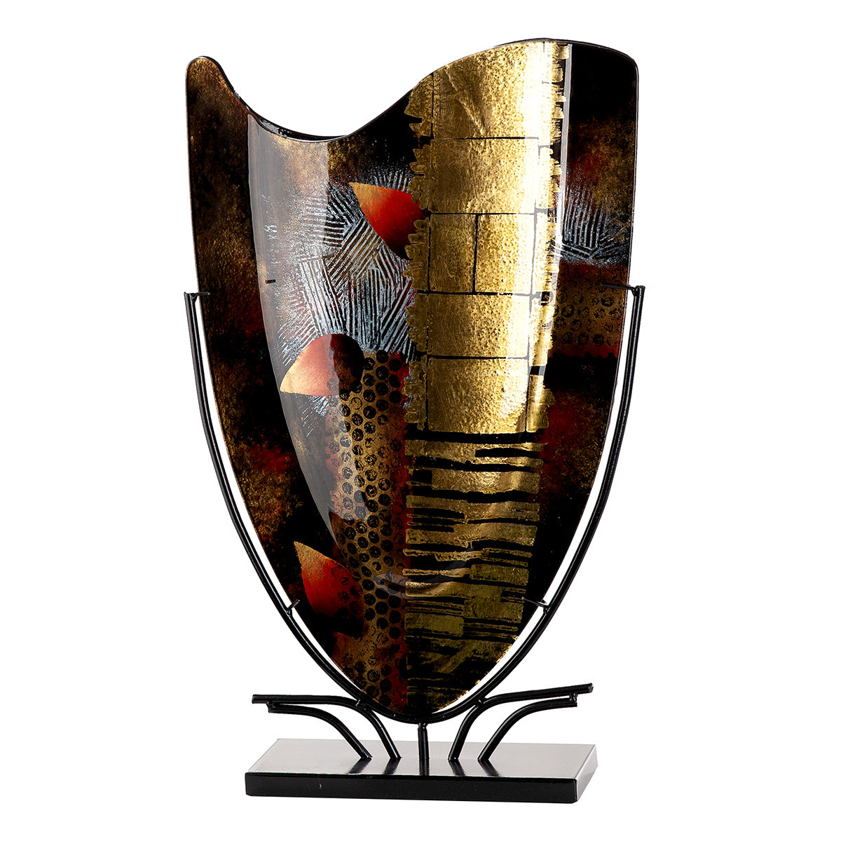 Zwarte Vloervaas Dixion 48 cm