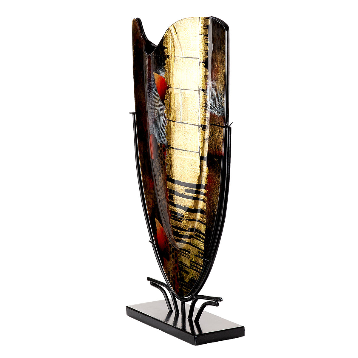 Zwarte Vloervaas Dixion 57 cm