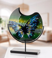 Schmetterling Vaas Blauw-Groen 39 cm