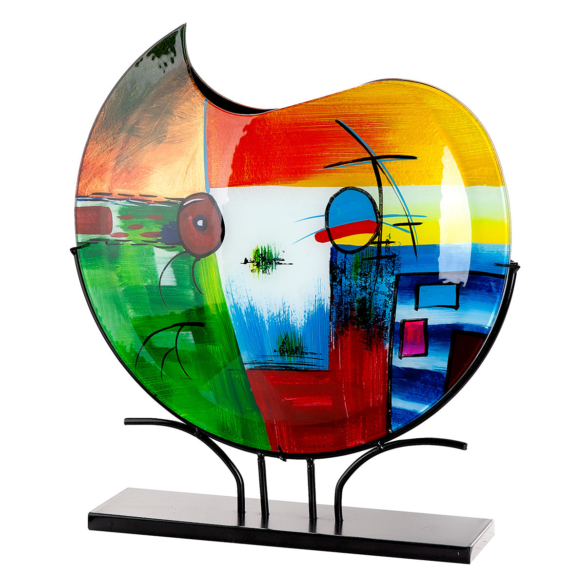 Kleurrijke vloervaas Milano 48 cm
