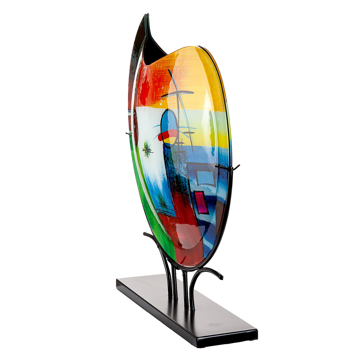 Kleurrijke vloervaas Milano 48 cm