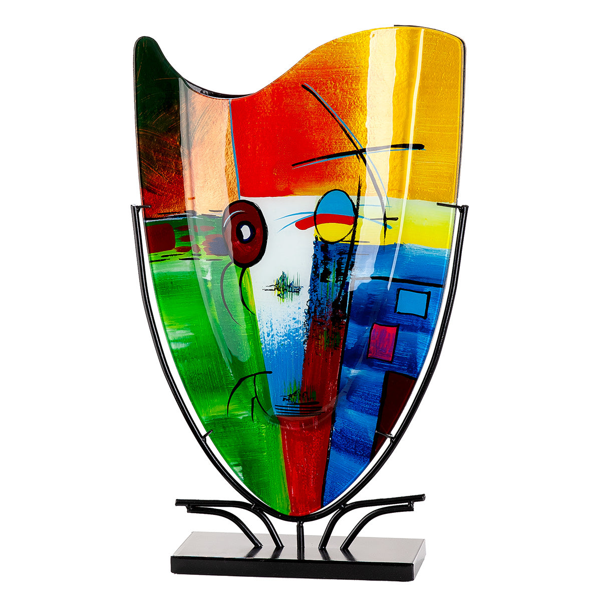 Kleurrijke vloervaas Milano 57 cm