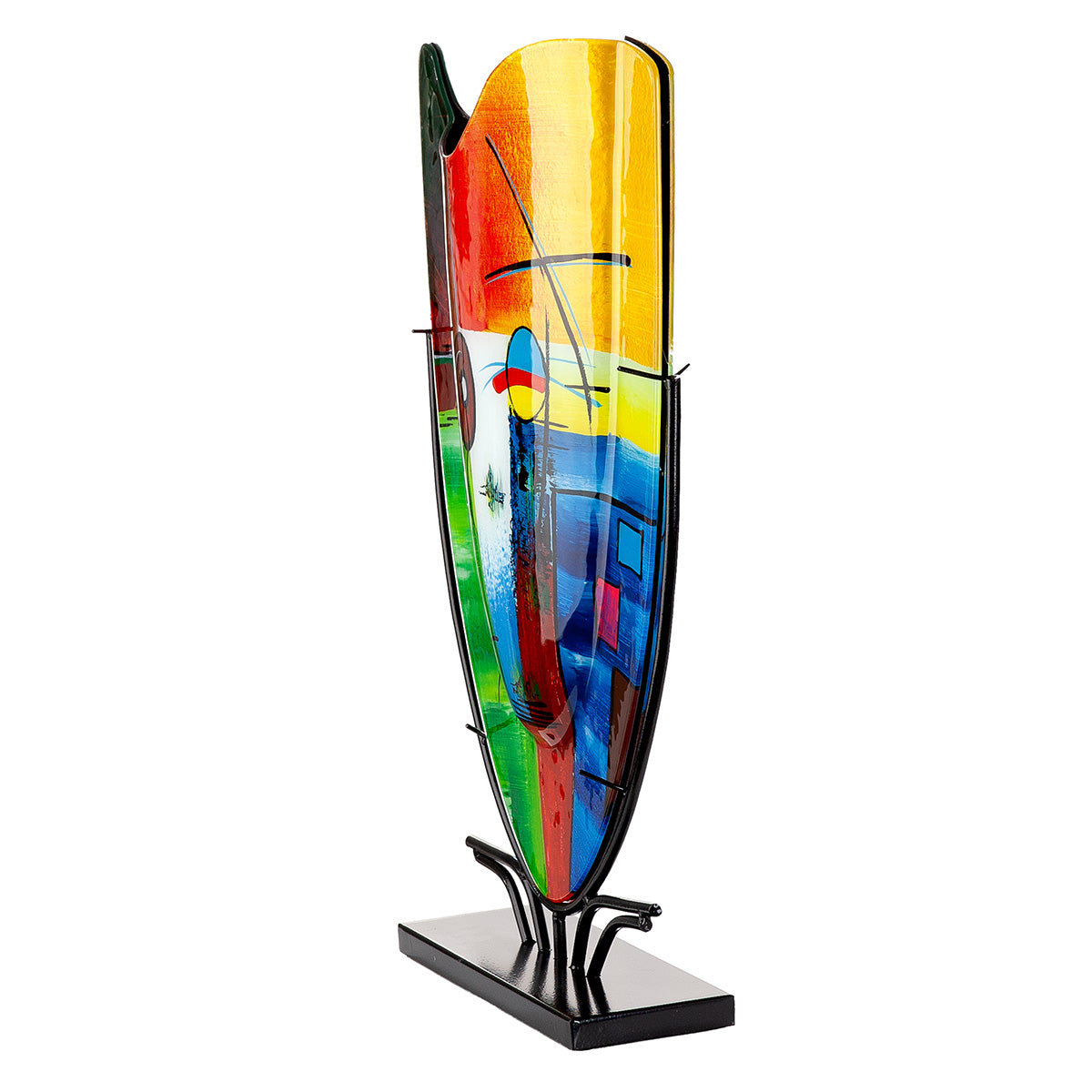 Kleurrijke vloervaas Milano 57 cm