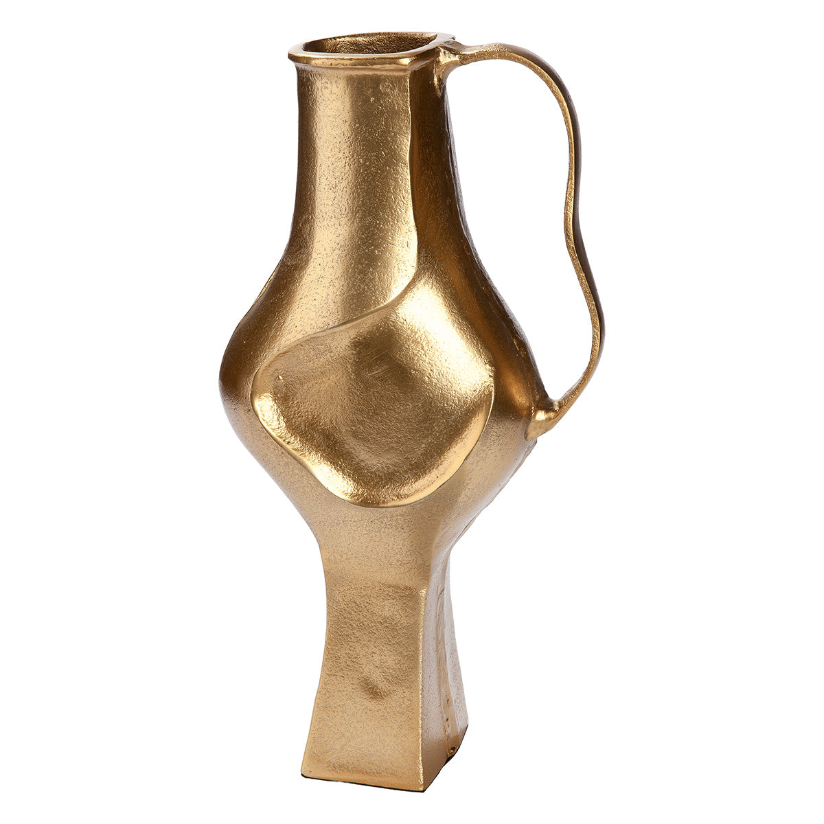 Bolvormige Antigua vaas goud 34 cm