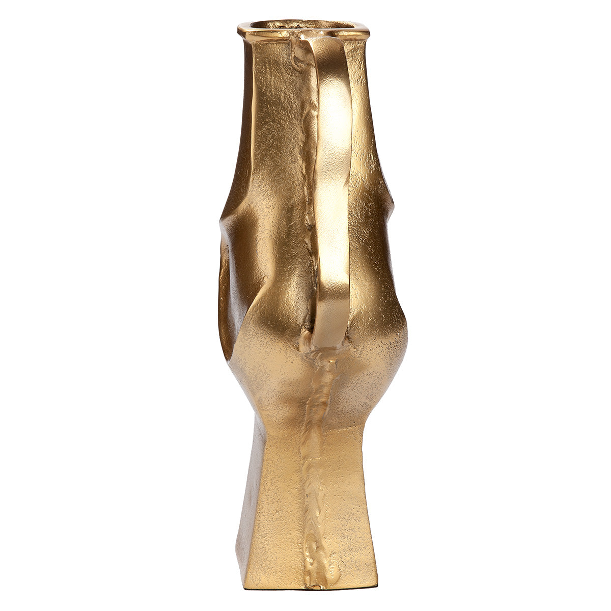 Bolvormige Antigua vaas goud 34 cm