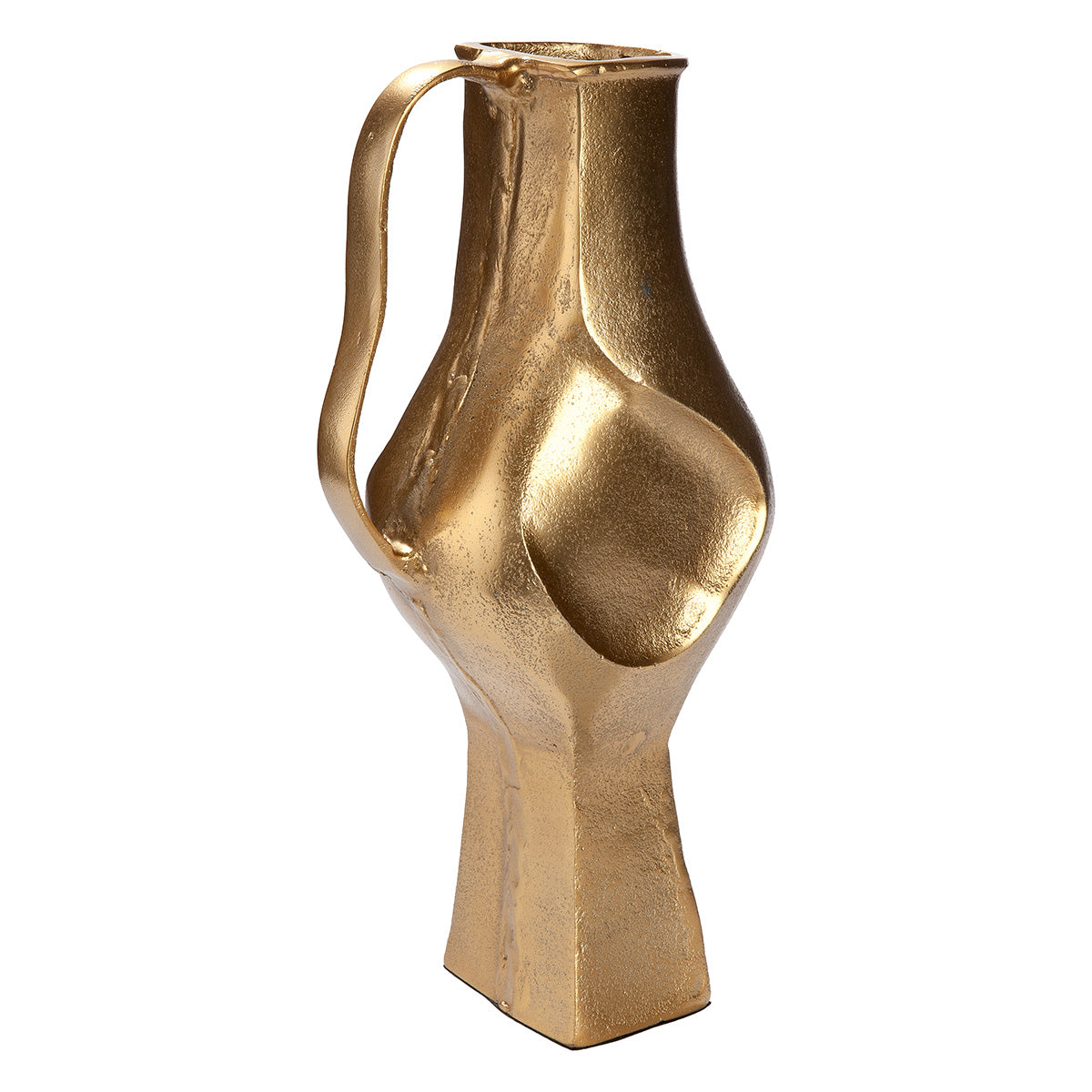 Bolvormige Antigua vaas goud 34 cm