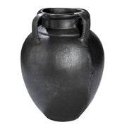 Ronde Antigua vaas grijs 25 cm