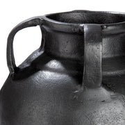 Ronde Antigua vaas grijs 25 cm