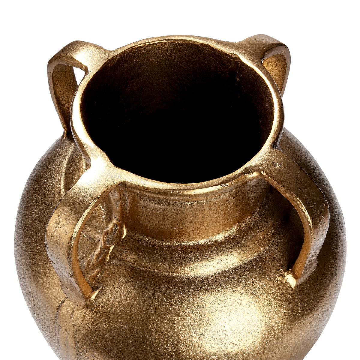 Ronde Antigua vaas goud 33 cm