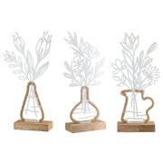 Metalen Bloemdecoratie Vario Wit