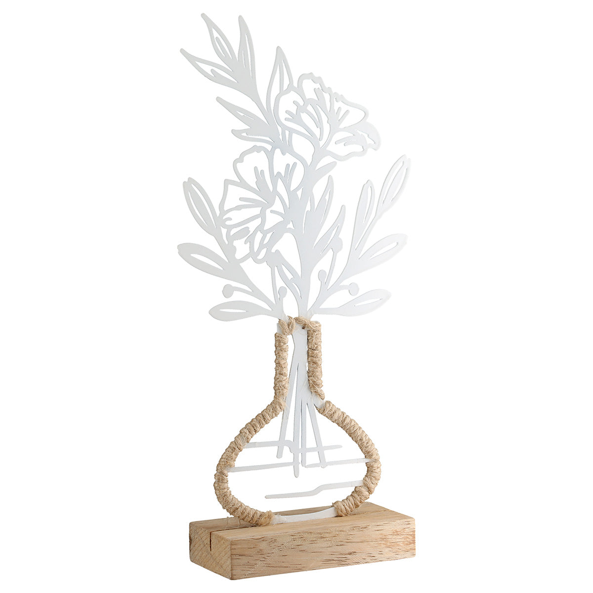 Metalen Bloemdecoratie Vario Wit
