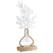 Metalen Bloemdecoratie Vario Wit