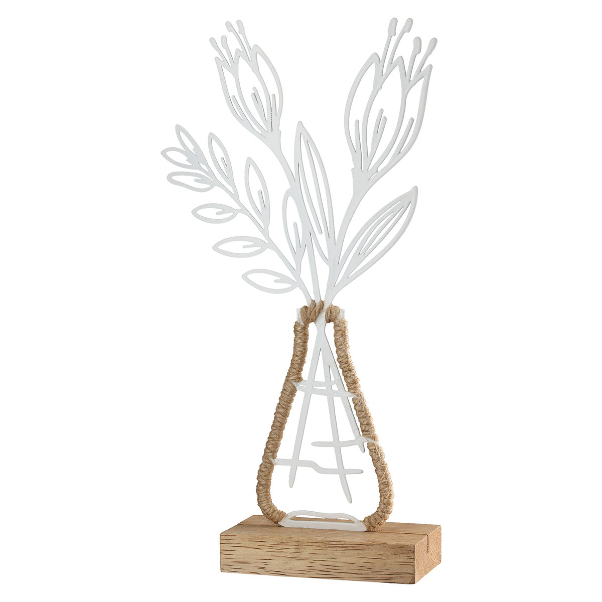Metalen Bloemdecoratie Vario Wit