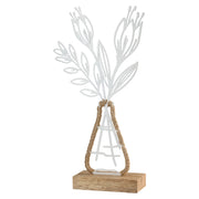 Metalen Bloemdecoratie Vario Wit