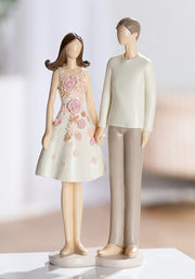 Floral Love Paar Beeld Decoratie