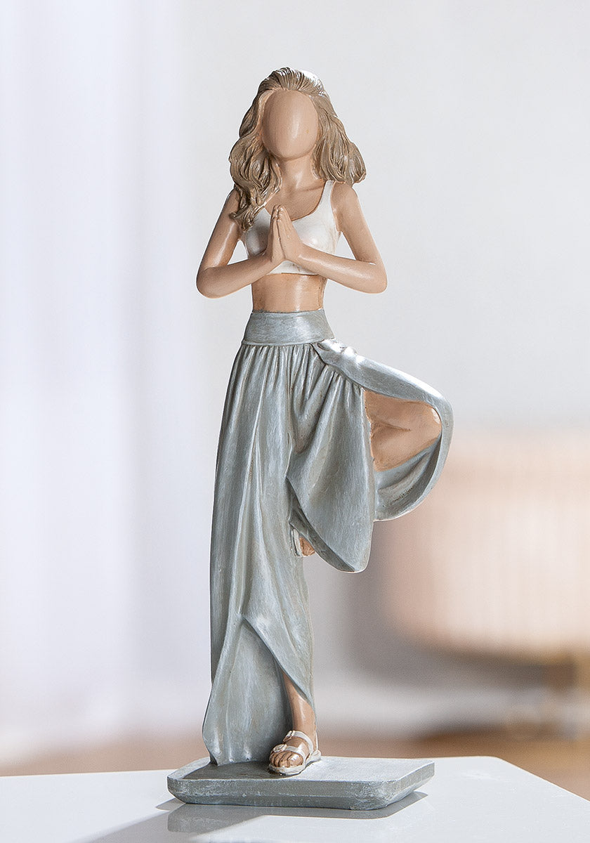 Yoga Figuur Hannah Grijs Wit