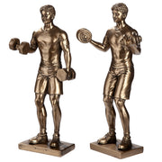 Hector Gewichtheffer Figuur Brons Decor