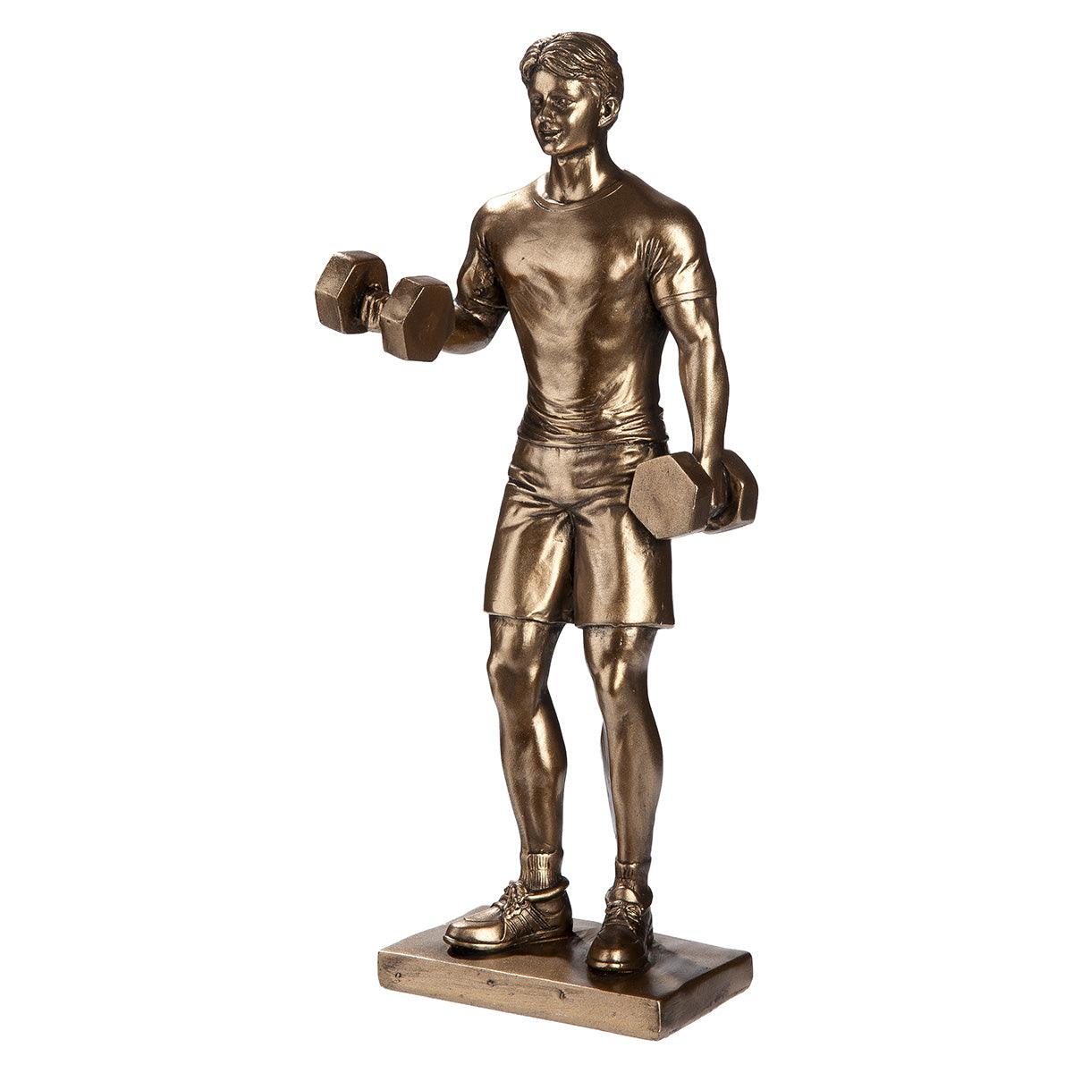 Hector Gewichtheffer Figuur Brons Decor