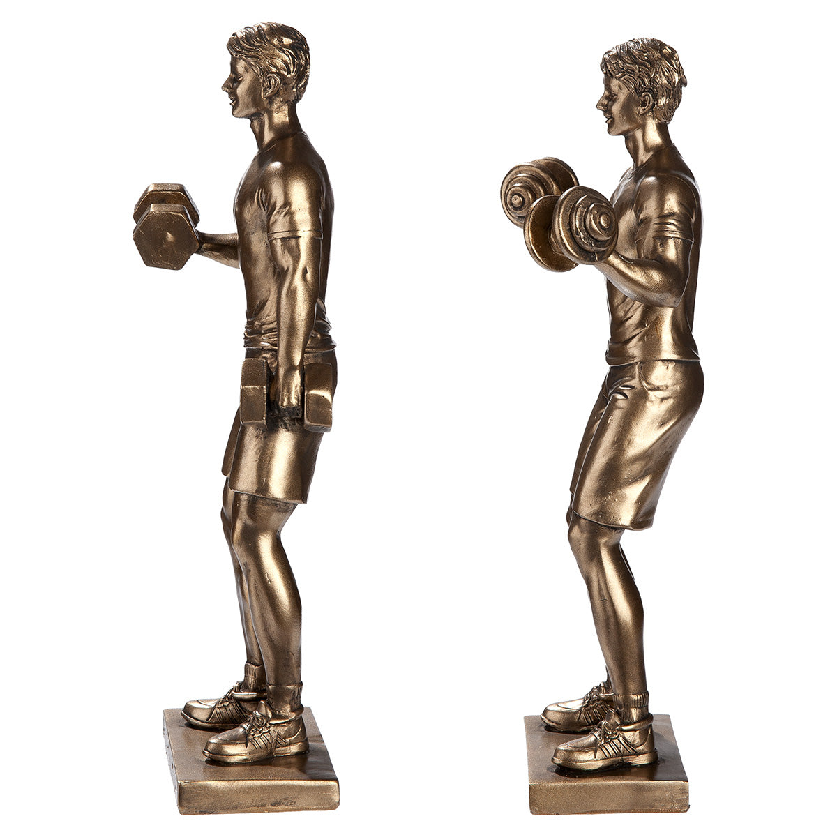 Hector Gewichtheffer Figuur Brons Decor
