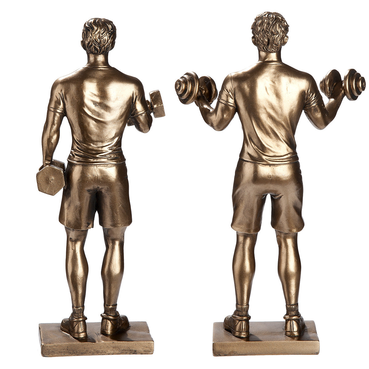 Hector Gewichtheffer Figuur Brons Decor